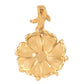 22K Yellow Gold Daisy Flower Pendant