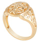 22K Yellow Gold Dome Filigree Ring