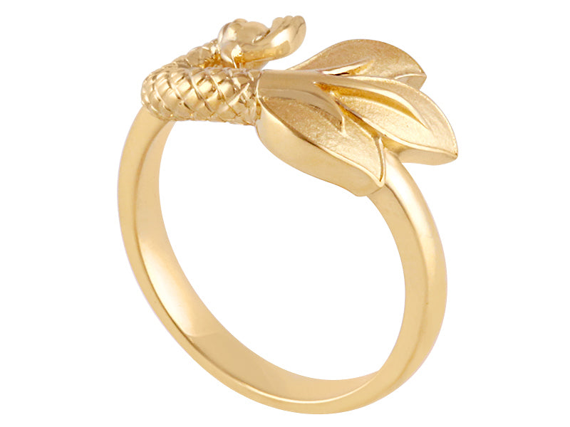 Plain Peacock Design Gold Ring 01-09 - SPE Gold,Chennai